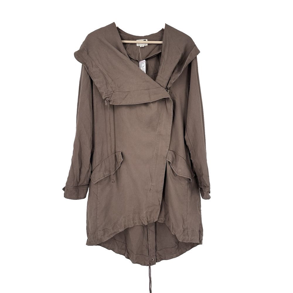 Brown Hooded Utility Jacket